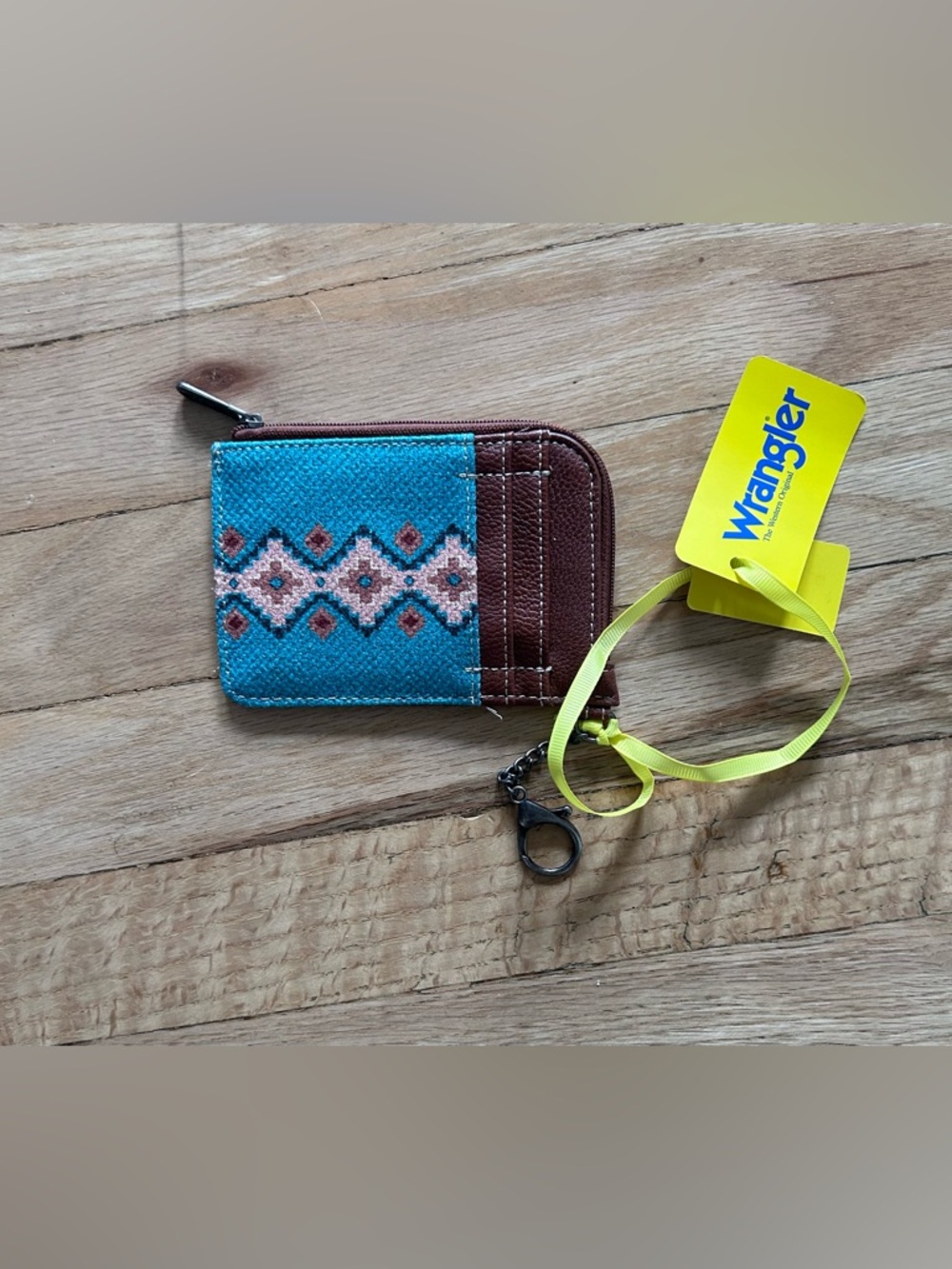 Montana West Wrangler Card Wallet Boho Aztec Credit Card Holder - Turquoise